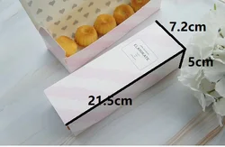 Custom Printed Kraft Paper Swiss Roll Cake Food Box Packaging