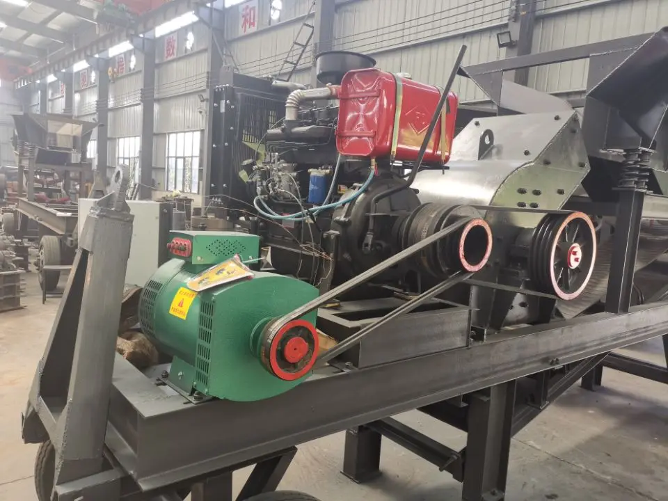 PC300x500 PC600x400 mobile hammer crusher mill with 5 10 15 tons per hour capacity for concrete slag crushing in mining quarry
