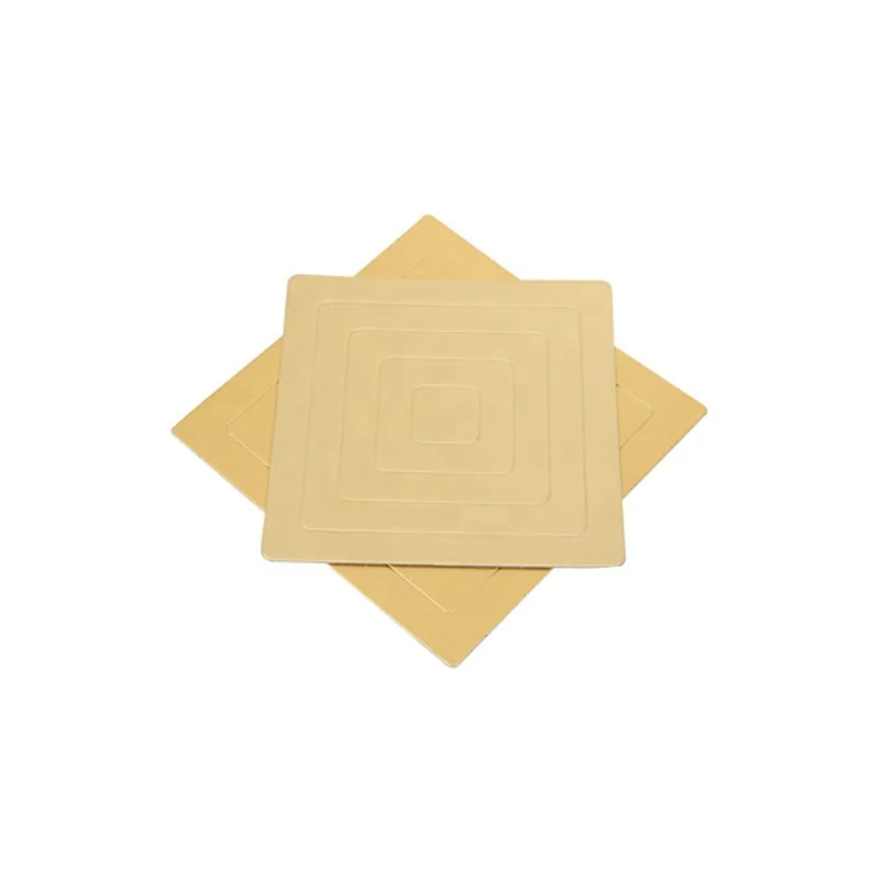 6 inch round gold mini cake base boards scallop edge