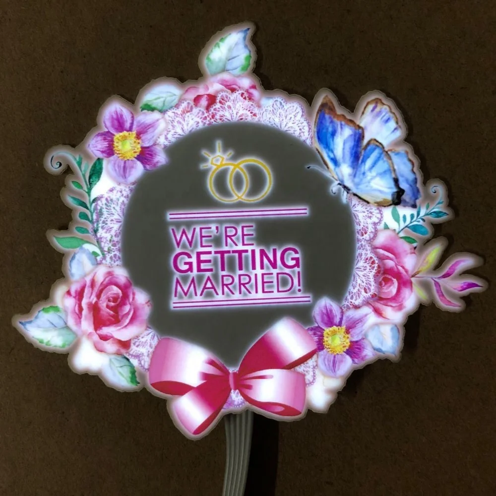 Свадебная гирлянда с подсветкой для декоративного цветка фоторамка украшение