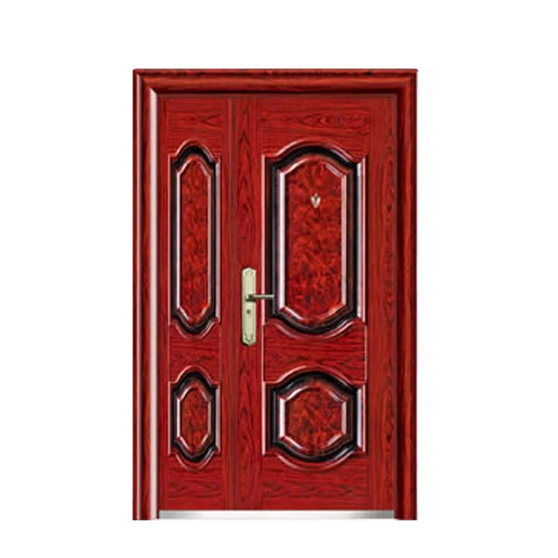 Custom Pattern Size Modern Design And Anti-theft Luxury Metal Steel Security Door