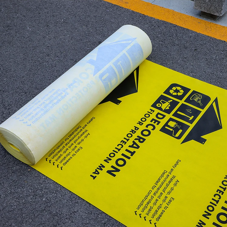 Renovation Ground Protective Film Home Improvement Room With Tiled Disposable Ground Film Floor Thick Protective Floor