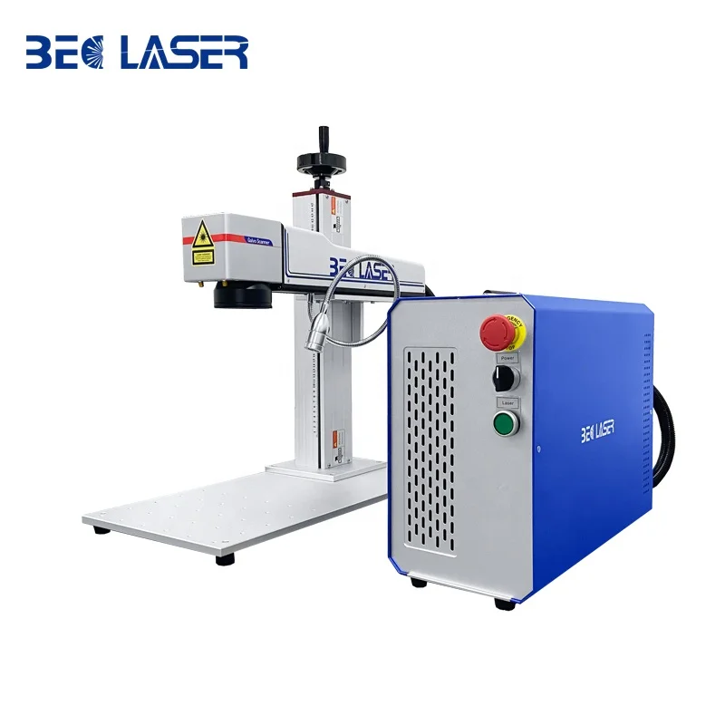 JPT Raycus Fiber Metal 20w  30w 50w Silicone Laser Engraving marking  Machine for leather Acrylic wood cutting