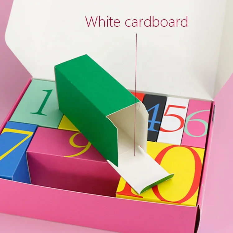 Newest Pink Vacuum Empty Cosmetic Makeup False Eyelashes Tools Empty Advent Calendar Box