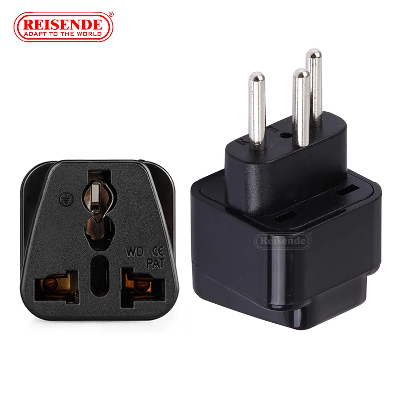 3pin Swiss AC Power Plug UK/US/EU To Brazil Swiss Socket Travel Power Adapter Plug 3 Pin Converter