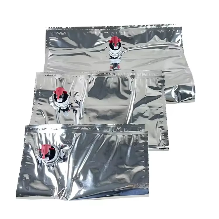 RTS 3L 5L 10L 20L aluminum foil bag in box wine bag in box 3L food grade pillow BIB bag