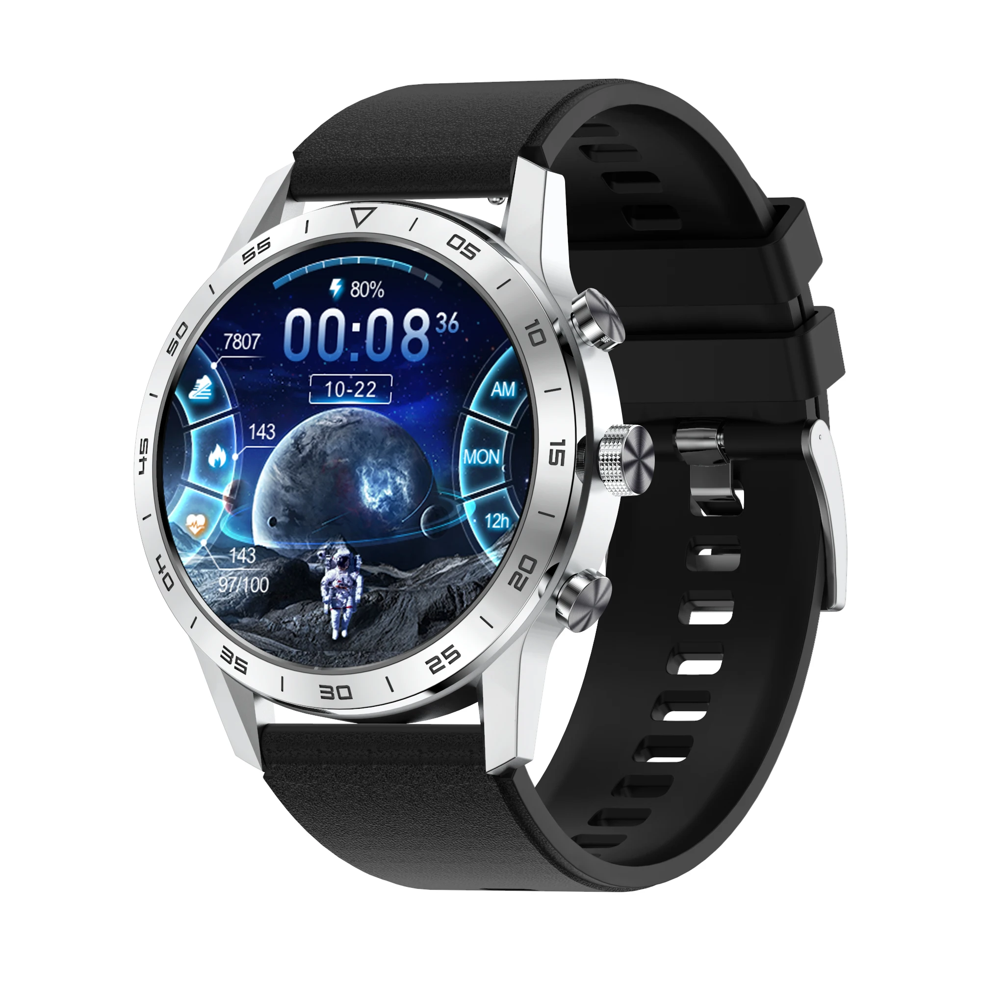 DT70 DT NO.I New Arrival Mechanical Round Watch Smart Watch W28 Plus C6 T6 Fundo Full Screen Sport Smart Watch