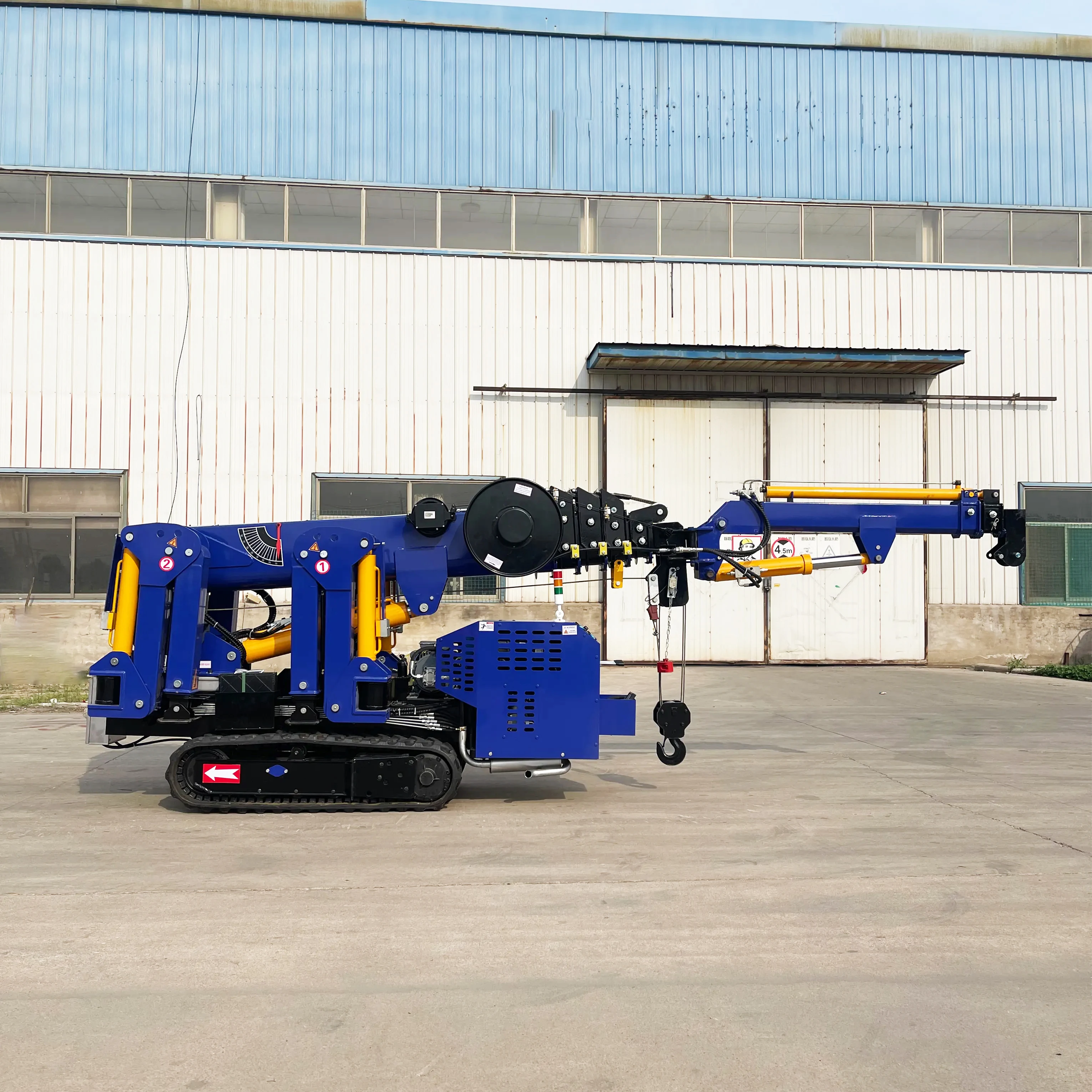 Tonlita China Popular Construction Telescopic Spider Crane 3 Ton Mini Cranes 360 Degree Rotation Fly Jib Spider Crane