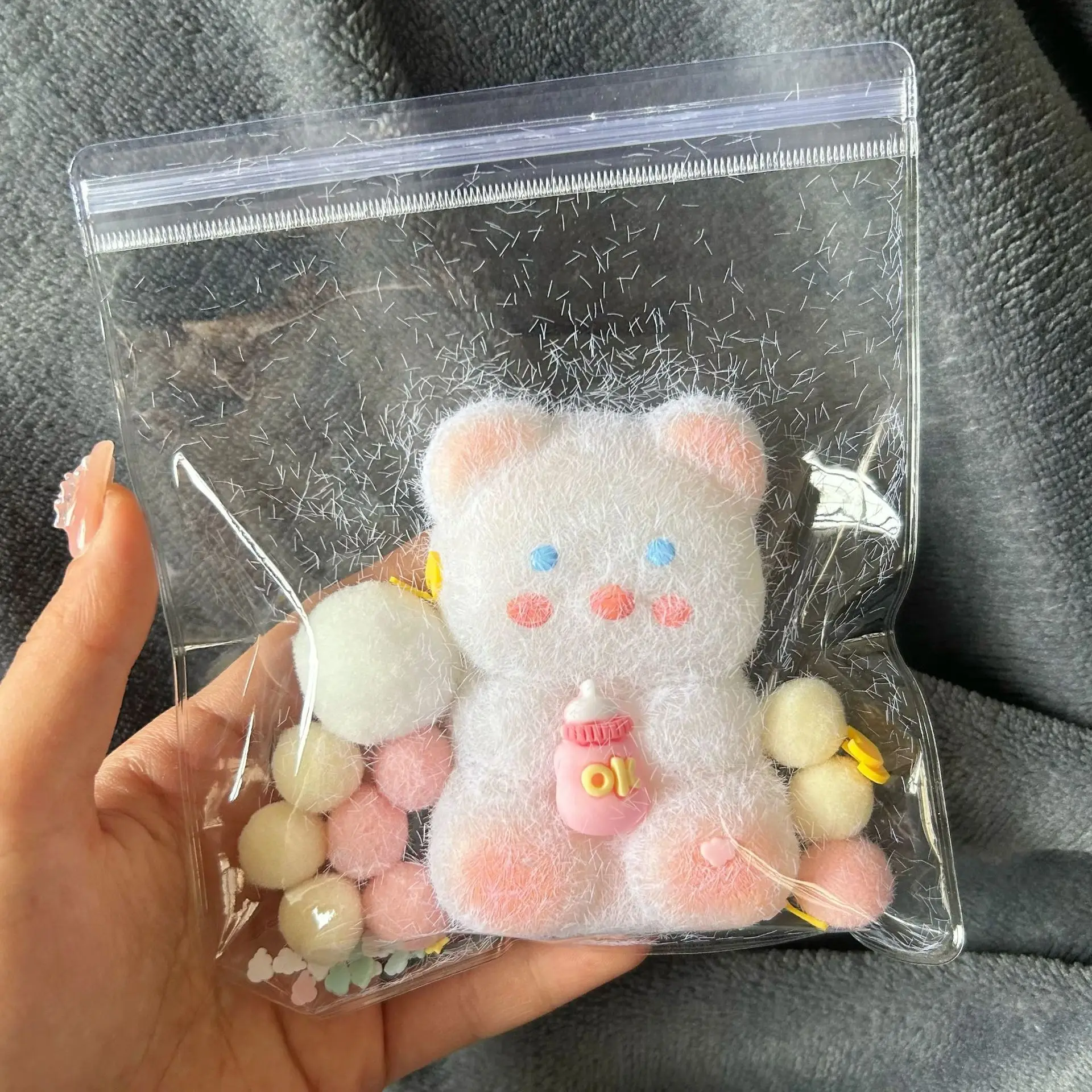 Cute rabbit bear Fidget Toy TPR Soft Mochi Squeeze Anti-stress Toy Party Favors Stress Relief Toys for Kids Adult