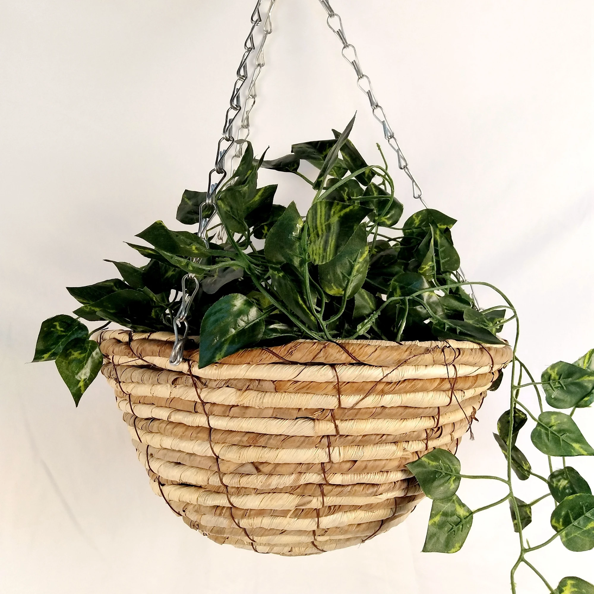 
Flower Pot Hanging Planter Basket Customized Banana Leaf Weaving Outdoor Indoor Home balcony decoration 