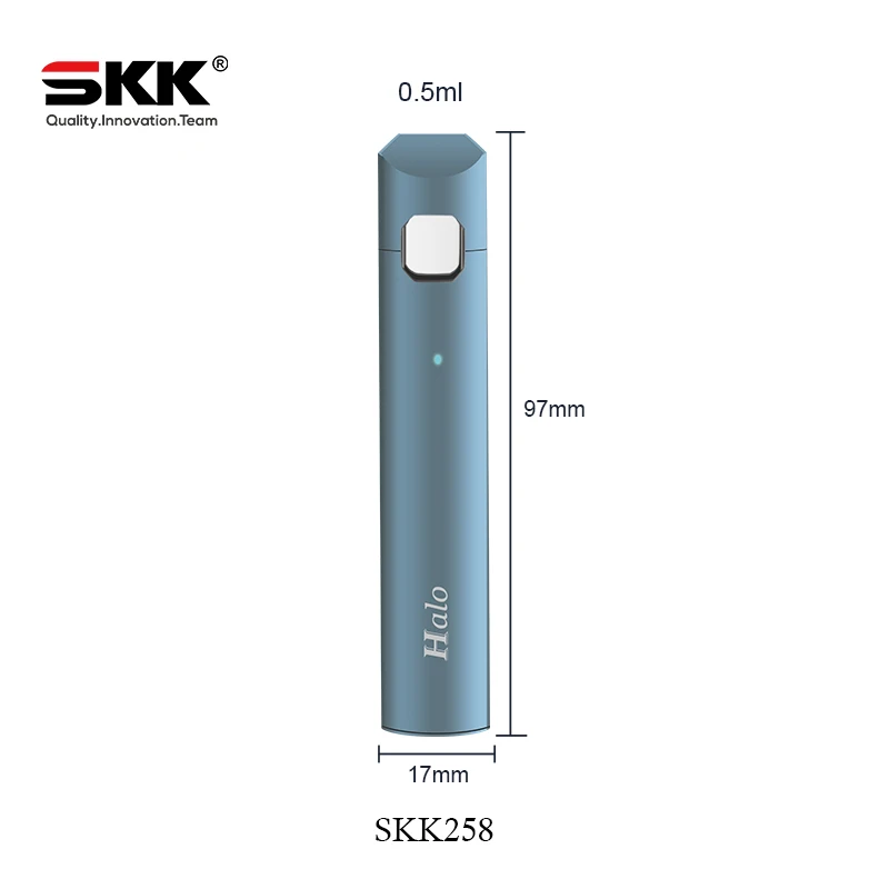 SKK 258 vape pen accessories black vape pen one time use USB Charging