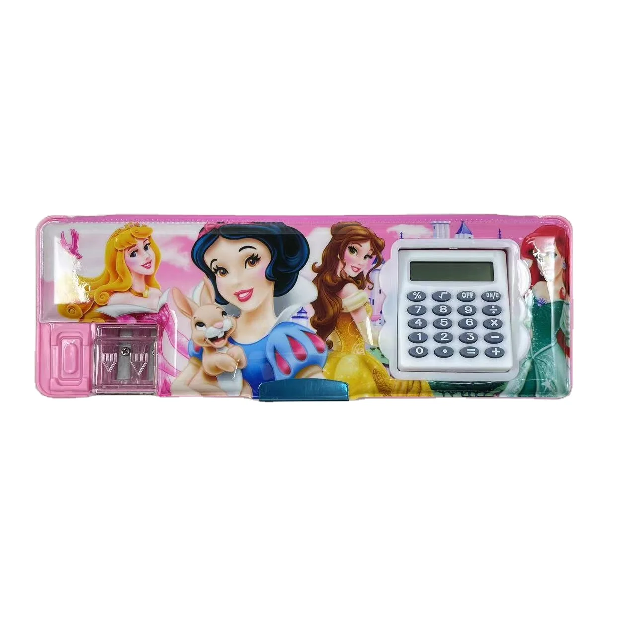 Customized manufacture high quality multi-functional pencil box plastic pencil box with calculator