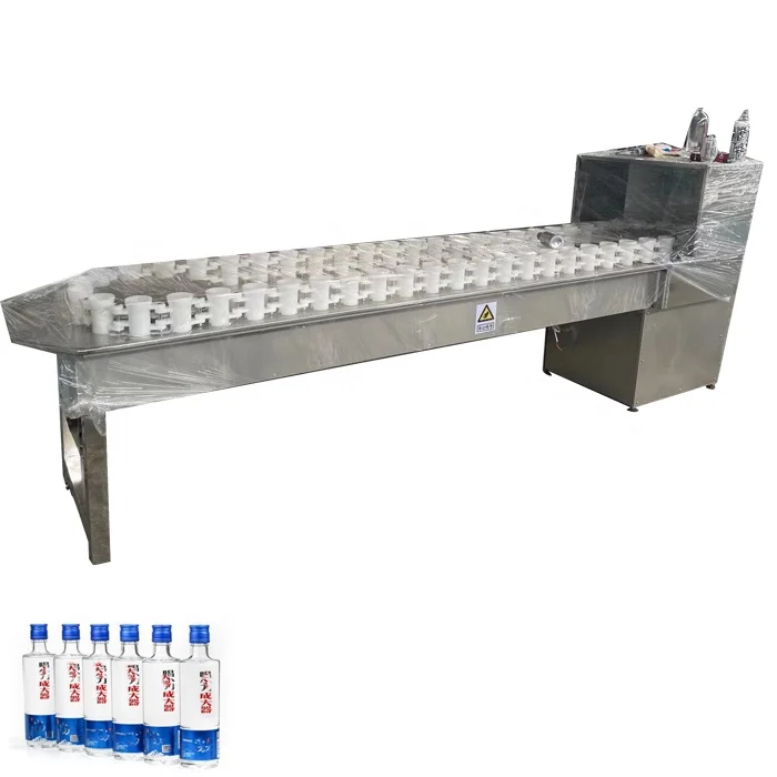 Manual semi automatic vodka spirit liquor alcohol beverage wine glass bottle washing machine pet bottle washing machine