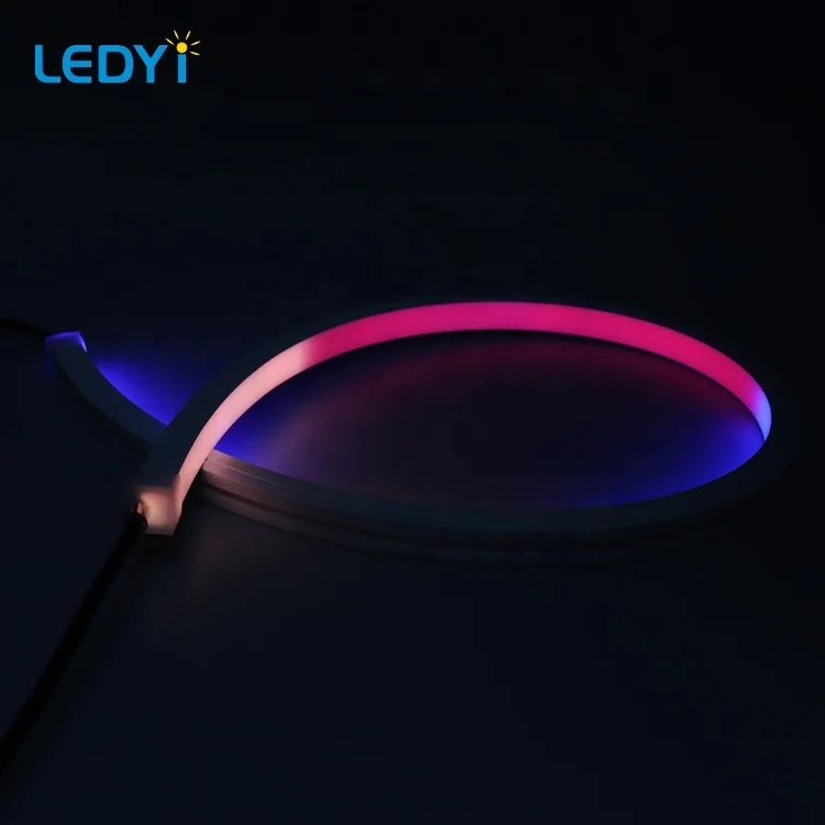  Гибкая rgb/rgbw полосы ленты света вывеска логотип украшения lamparas акрил отображаемое имя у светодиодных ламп на заказ неоновый