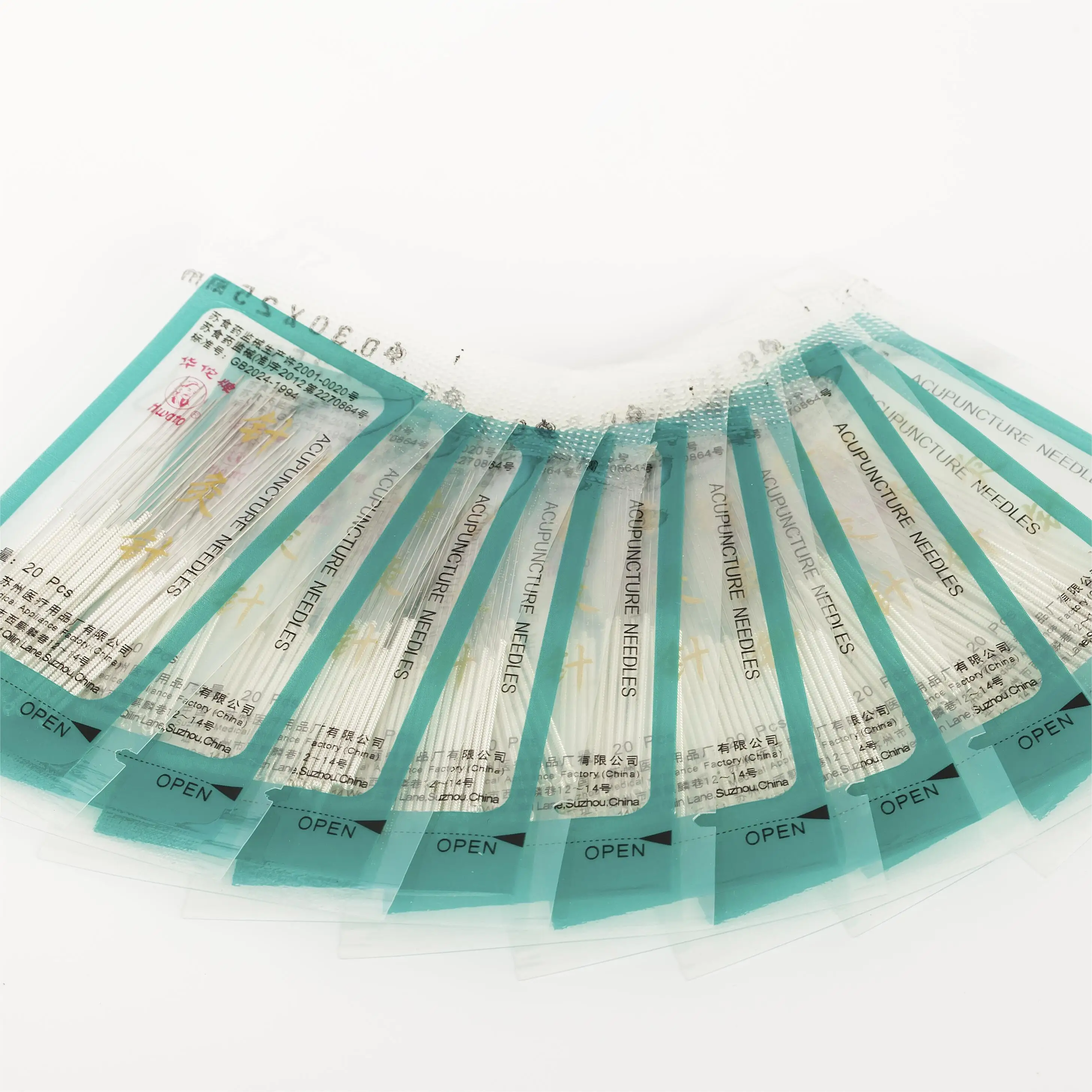 Hwato Brand plastic bag silver handle acupuncture  needle