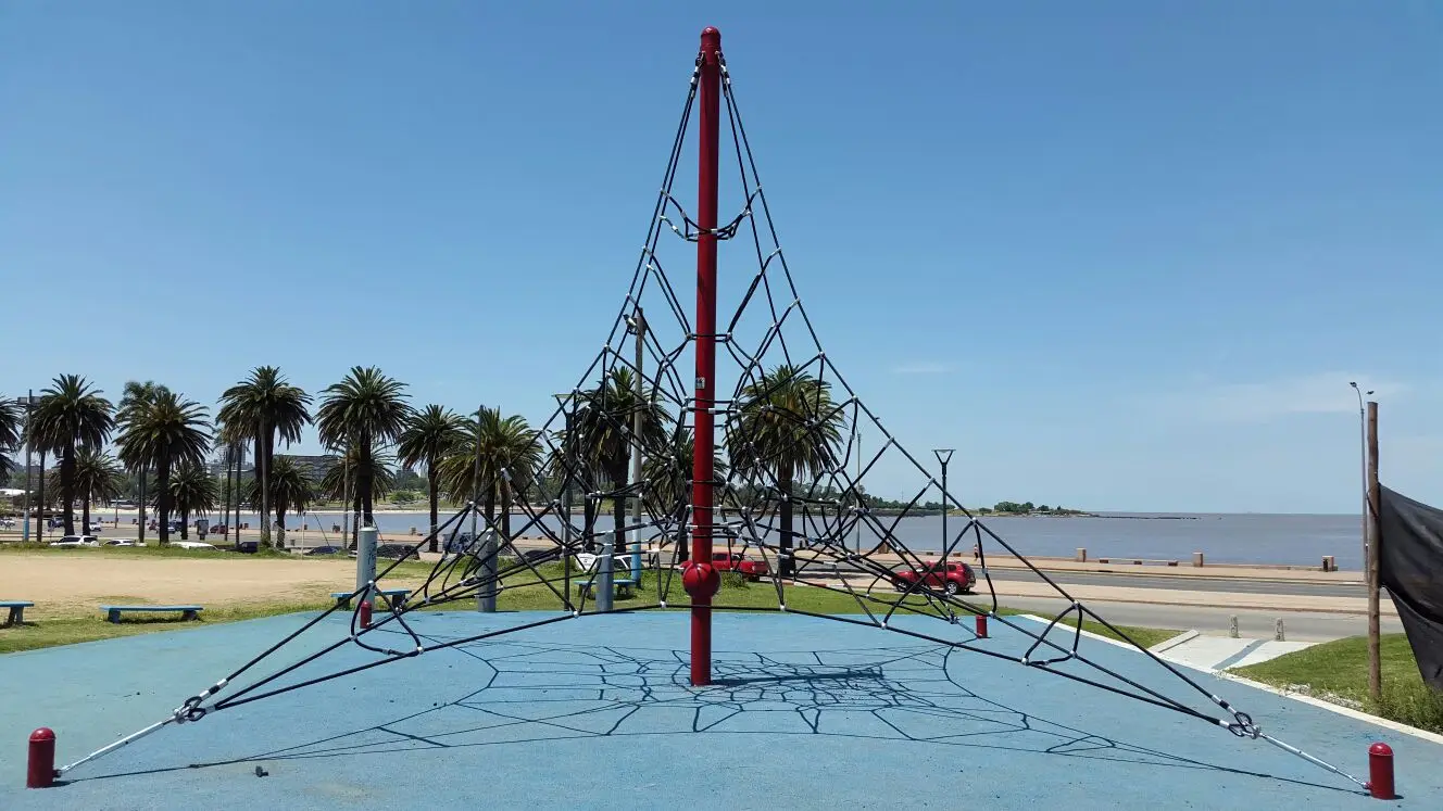 Pyramid climbing net playground combination rope height 3m