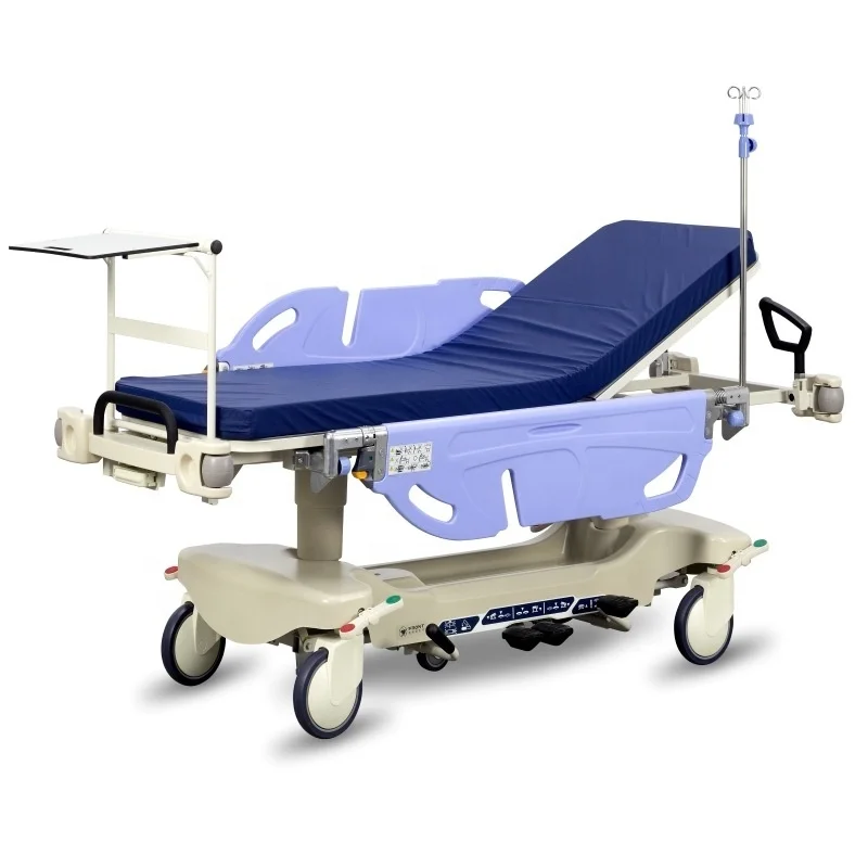 Многофункциональная портативная гидравлическая перевалочная кровать ручная Больничная тележка для переноса пациентов носилки экстренной транспортировки