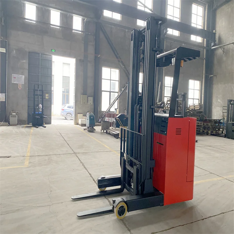 electric reach truck counterbalance pallet stacker 1500kg electric reach truck with curtis ac controller