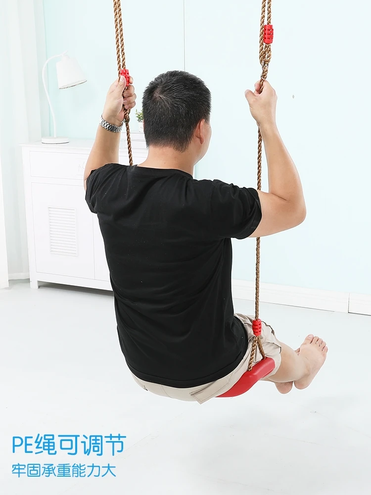courtyard home portable swing seat  board outdoor hanging rope children plastic swing seat board