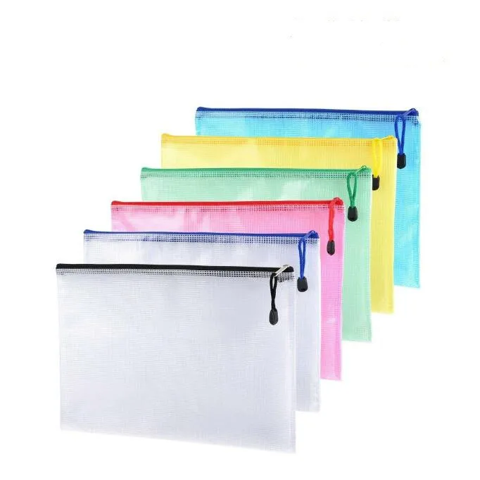A3 A4 A5 Available Plastic Document Wallets Ziplock Bags Pack Of 20