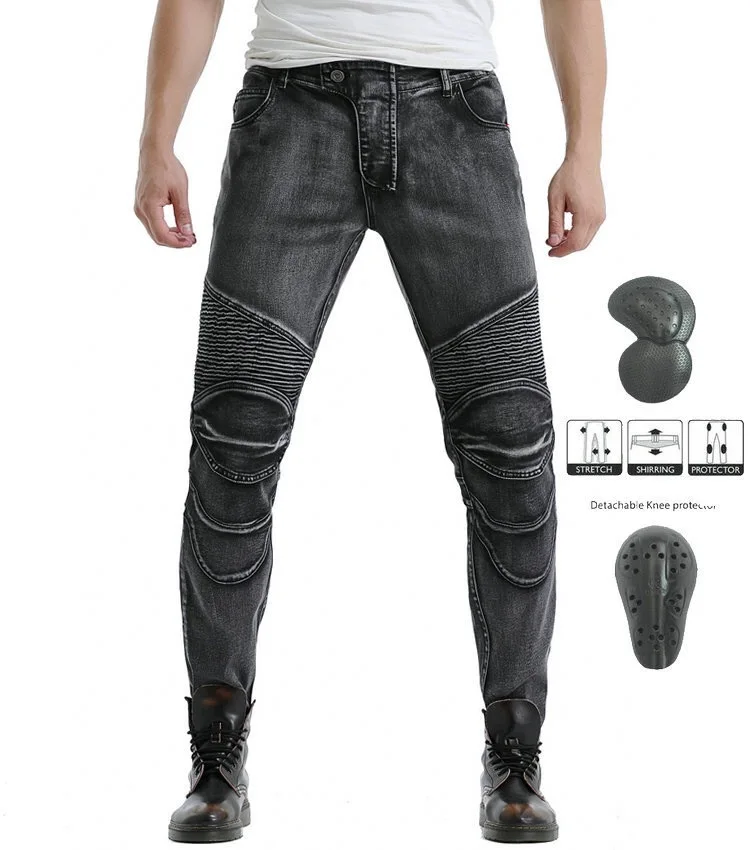 
New Motorcycle Pants Men Moto Jeans Protective Gear Riding Touring Motorbike Trousers 