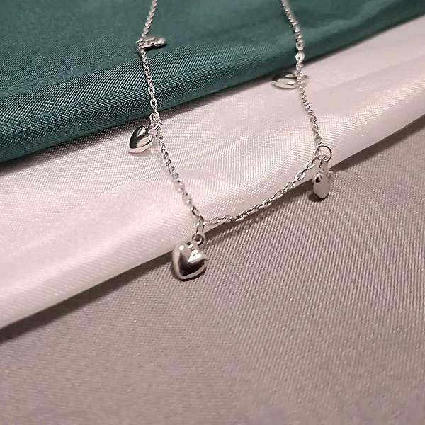 
Charm bracelet wholesale price 925 sterling silver Jewelry fashion love heart bracelets ankle bracelet 