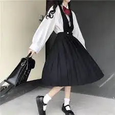 Wholesale Spring and Autumn Girls Student Shirt Custom Japan and England Style Pleated Skirt School Uniform