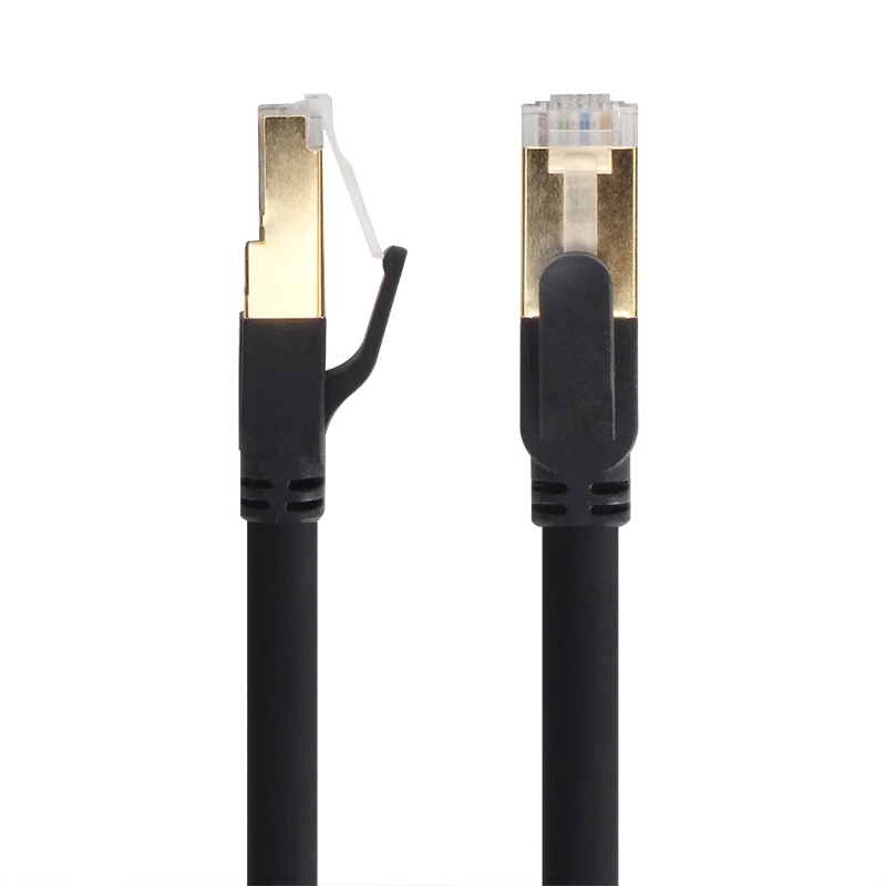 VCOM Shielded SSTP Ethernet Server Center Cat8 Patch Cord 40Gbps 2000MHz Cat 8 RJ45 Connector LAN Cable