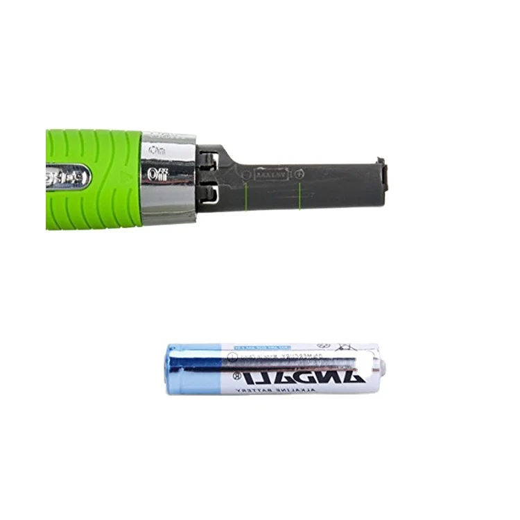 
green color battery nose hair trimmer 