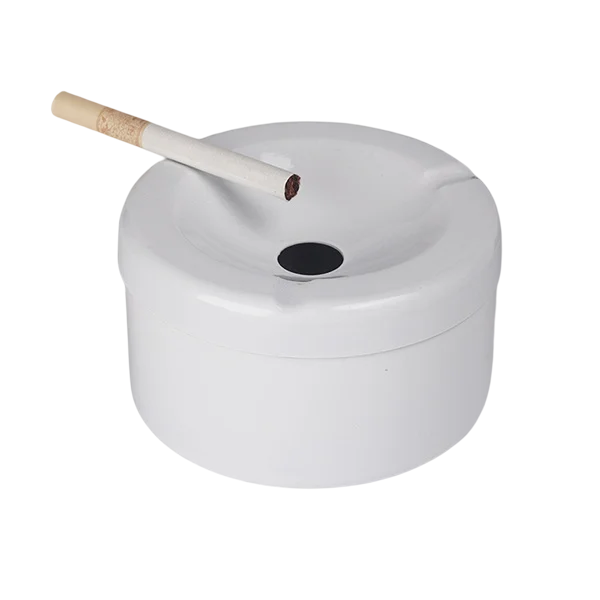 8/10/12CM white color round metal ashtray SW200742