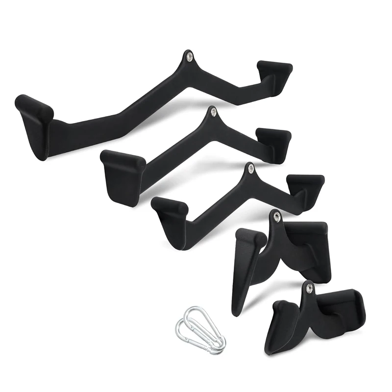 Pull Down Handle Fitness Accessories Grip Rowing T-bar V-bar Pulley Cable Machine Attachments for Back Bicep Tricep Training