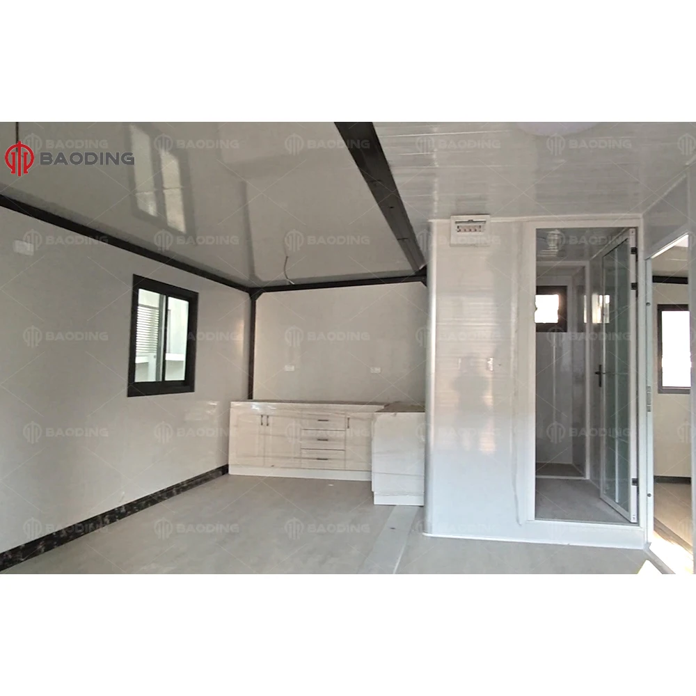 Manufacturer Prefab Tiny Modular Homes On Wheels Trailer With Stairs Ship To USA