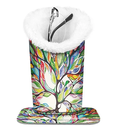 OEM Factory Supplier Sunglasses Eyeglasses Glasses Holder with Magnetic Base Premium Vegan Leather Stand storage Case