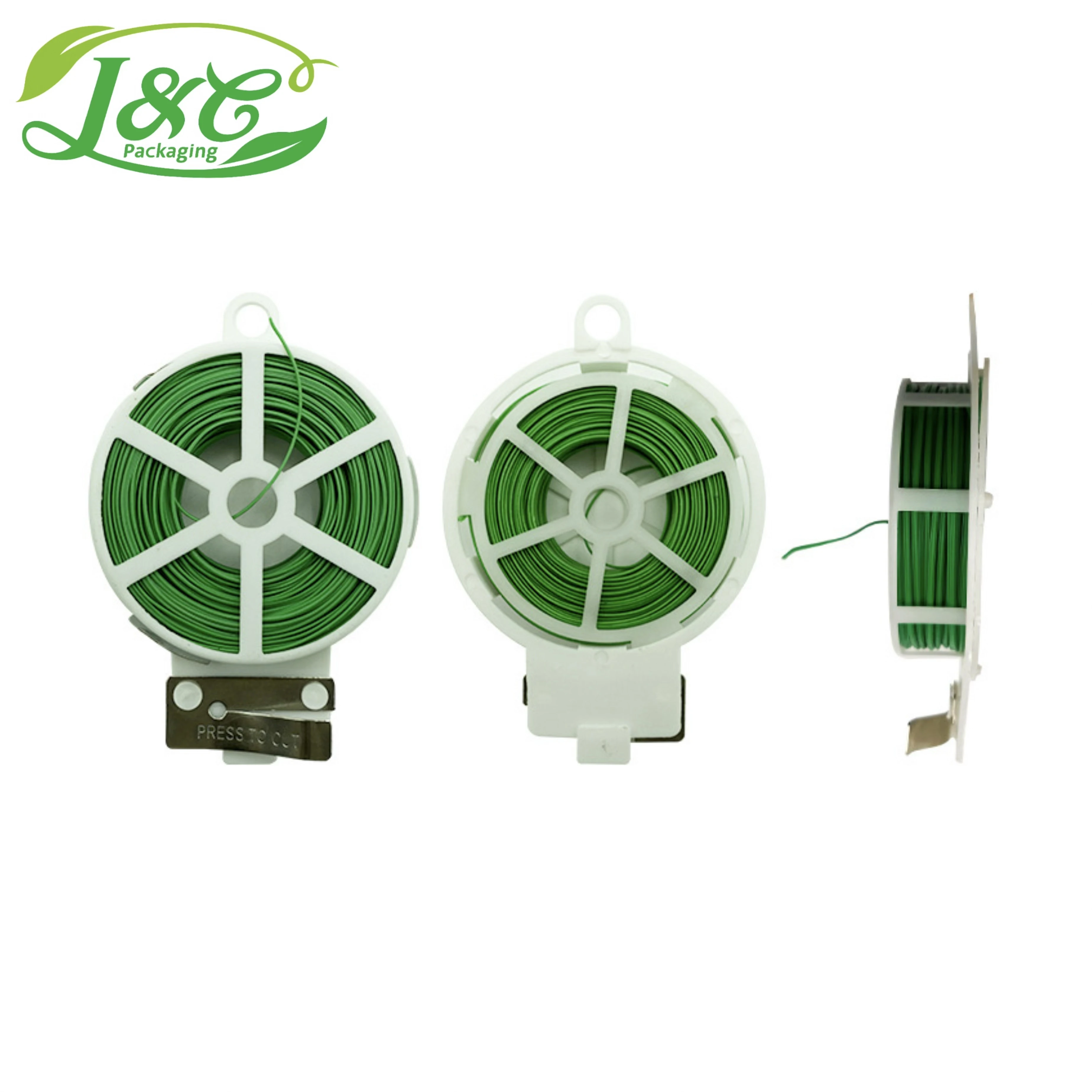 Round Gardening Plastic Colorful Plant Stainless Steel Cable Twist Ties Vegetable Vine Binding Baler Twine