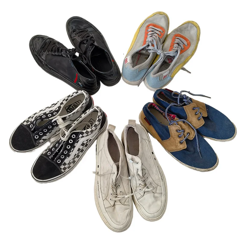 Stock Used High Quality Light Breathable Sports Second-hand Shoes Men Running Chunky Used Shoes stock wholesale