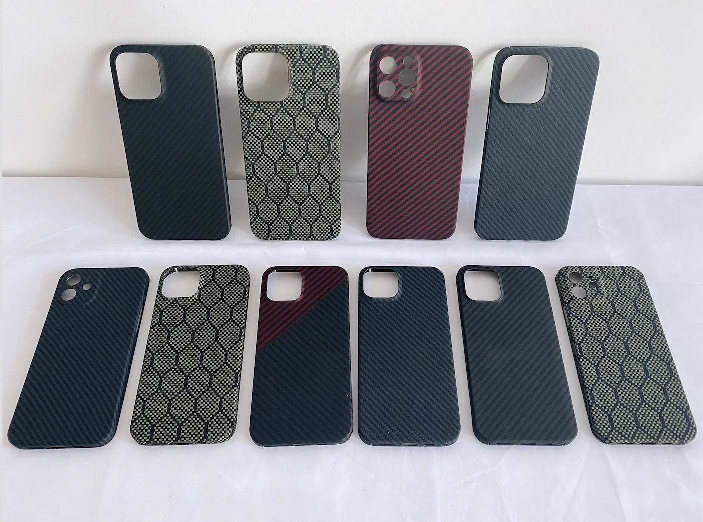 Fashion design manufacturer aramid fiber phone case for iphone 13