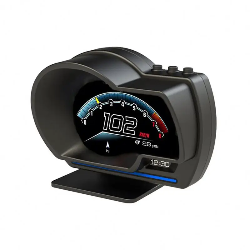 Easy To Install Plug-And-Play Rubber Button Car Gps Dash Hud Head Up Gps Speedometer Digital Display