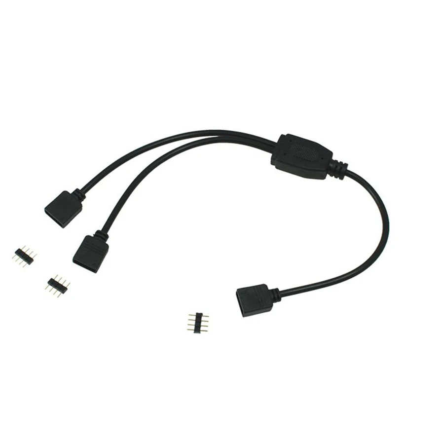  4-контактный разъем для светодиодной ленты RGB 1 к 2 3 4 5 кабель-разделитель питания «гнездо иглы» провод