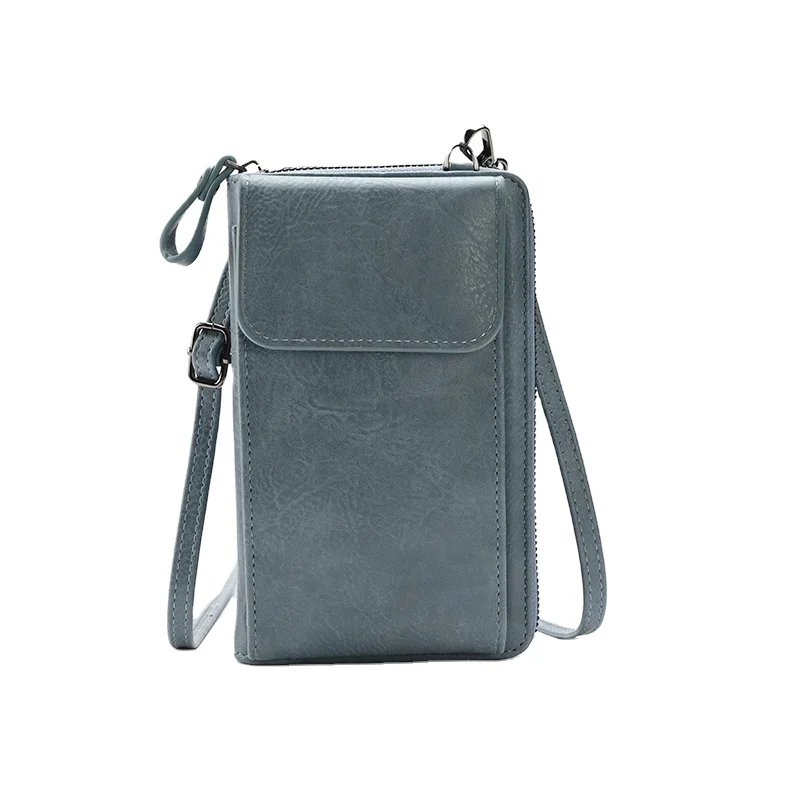 High Quality Pu Leather Small Shoulder Bag Casual Handbag Crossbody Bags for Women Phone Pocket Girl Purse Messenger