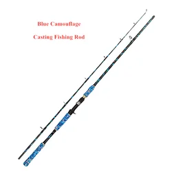 2.1M  2.28M  2.4M XH Power Fishing Pole 2 Sections Camouflage Graphite Carbon Carp Spinning Rods Sea Casting Fishing Rods
