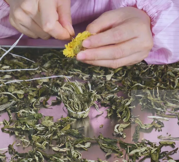 
Wholesale premium organic Fujian blooming flower tea 