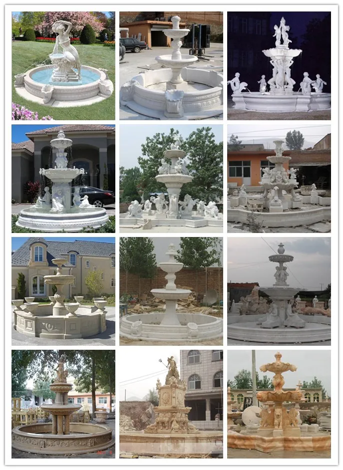 natural stone garden fountain outdoor