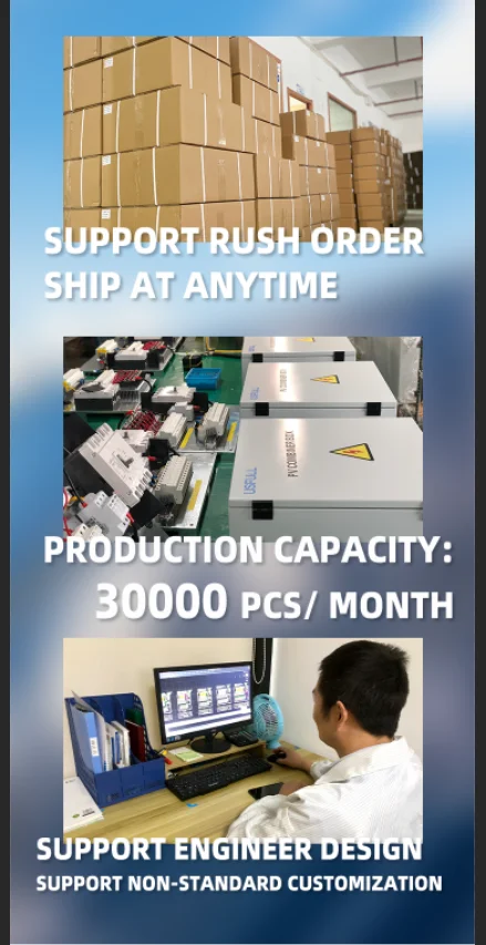 USFULL 2 струны 4 1000 В IP65 корпус с защитой от вспышки панель мощный пластиковый ящик сочетающая коробка для солнечных батарей