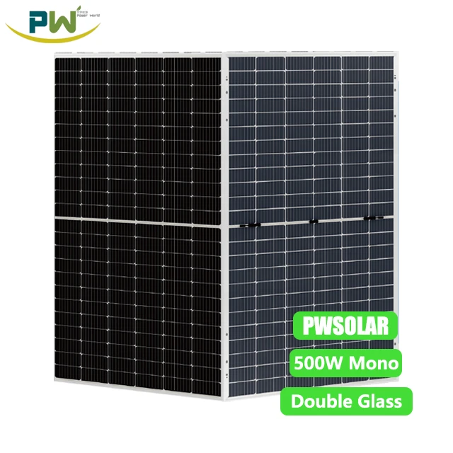 Best 500 Watt Double Glass Double-sided Solar Panel Photovoltaic Panel For Household Synchronization Power Generation System