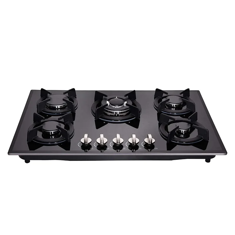 Professional Custom Logo Tampered Glass 2 3 4 5 6 Burner Hob Gas Cooker Gas Cooktops Gas Stoves
