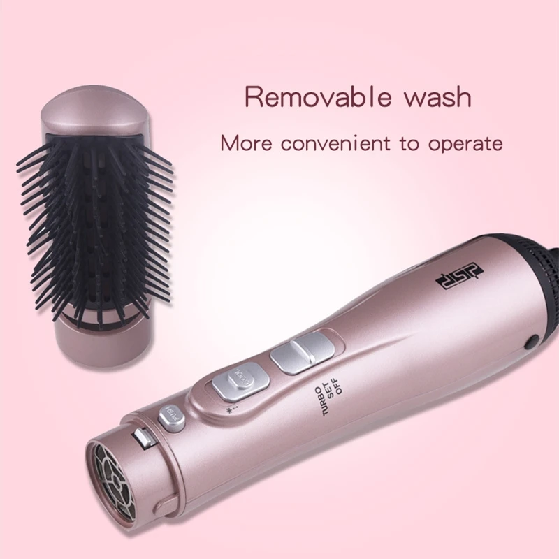 4 in 1 Portable Automatic Rotating Salon Hot Air Blow Professional Straightener Hair Dryer Brush