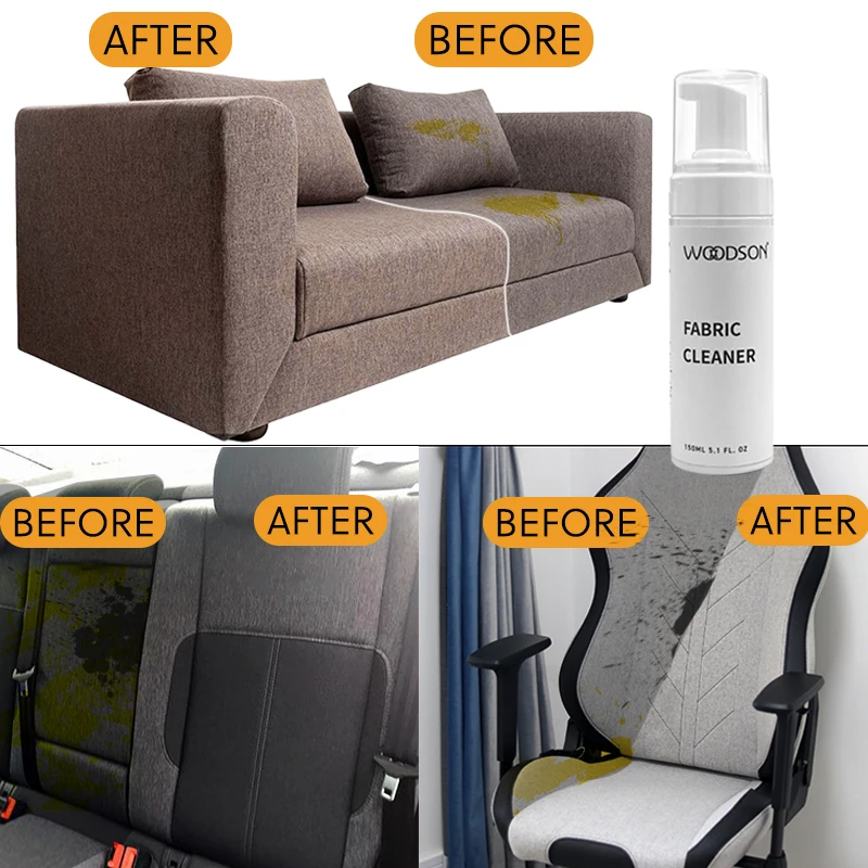 Multi-functional Textile Cloth Fabric Cleaner Anti Static Deodorant Remove Stains Mattress Chair Fabric Cleaner Spray