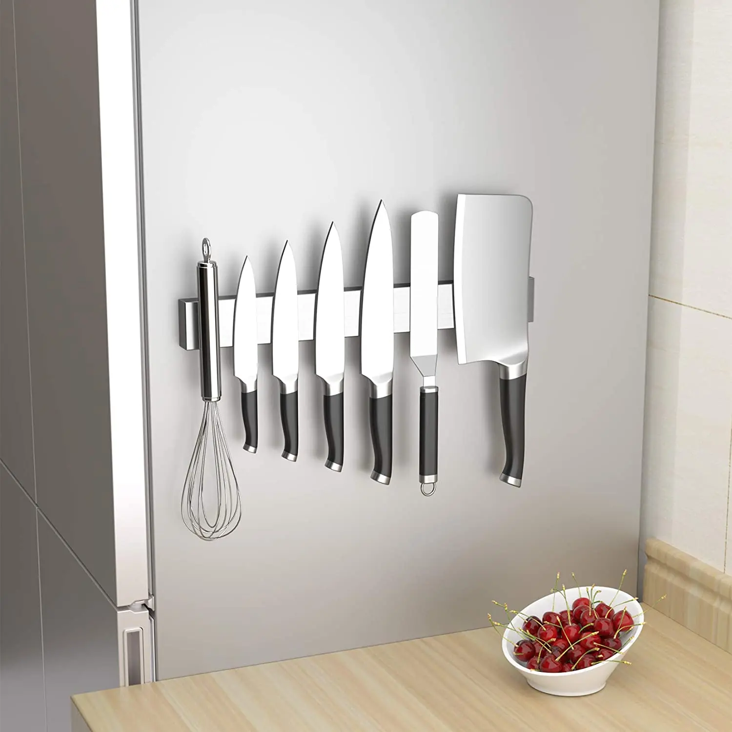 16 Inch Stainless Steel Magnetic Knife Holder for Kitchen Wall