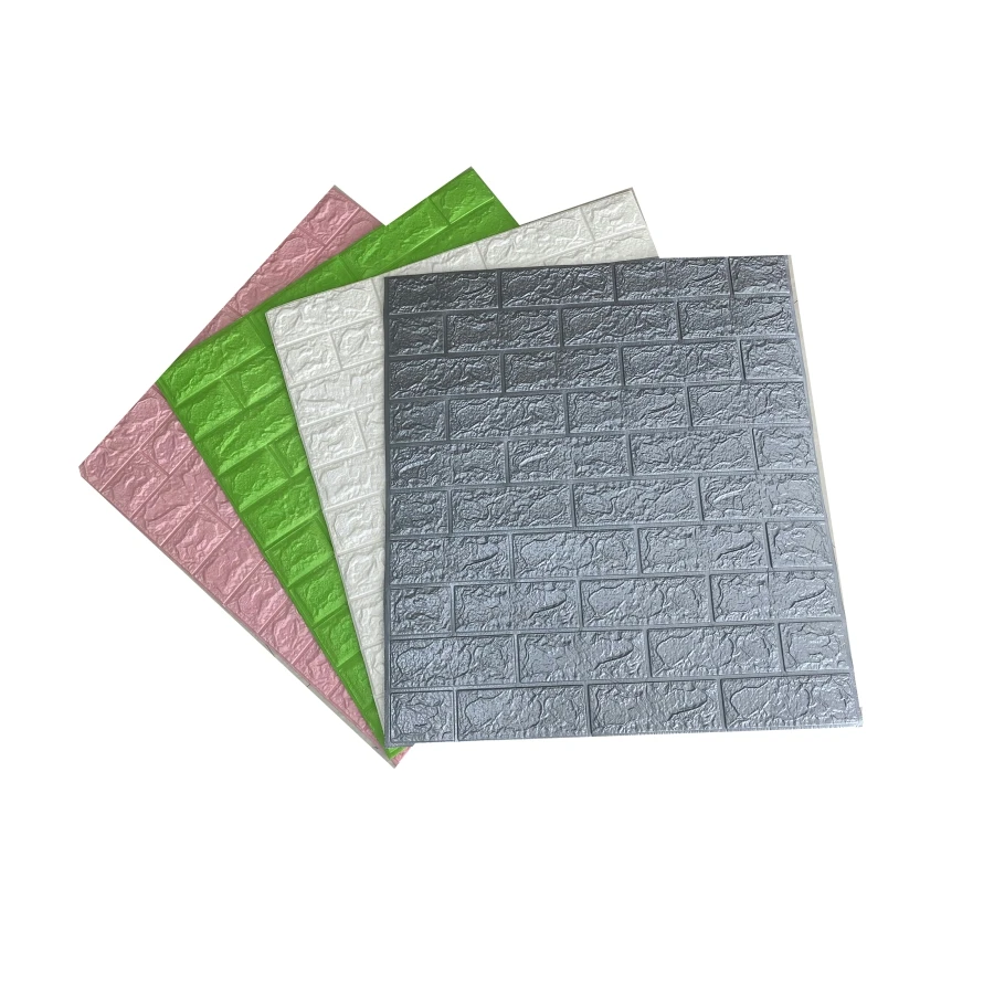 70*77cm 3mm waterproof colorful light resistant XPE foam wallpaper 3d wallpaper for hotel house wall decoration