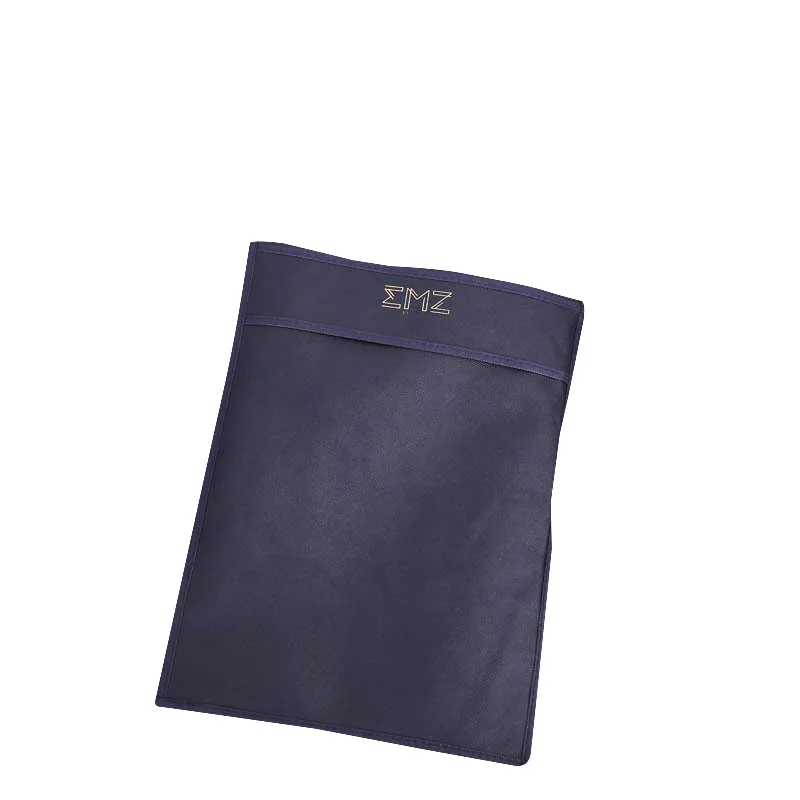 Promotion custom non woven splicing Clear PVC clothing storage packing bag